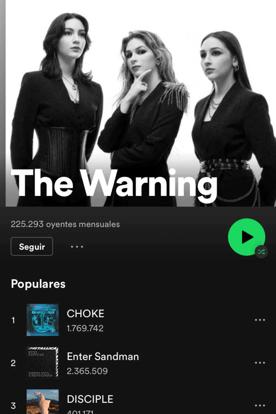 The Warning Spotify